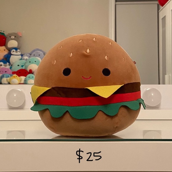 Squishmallows Other - 8” Carl The Hamburger Squishmallow